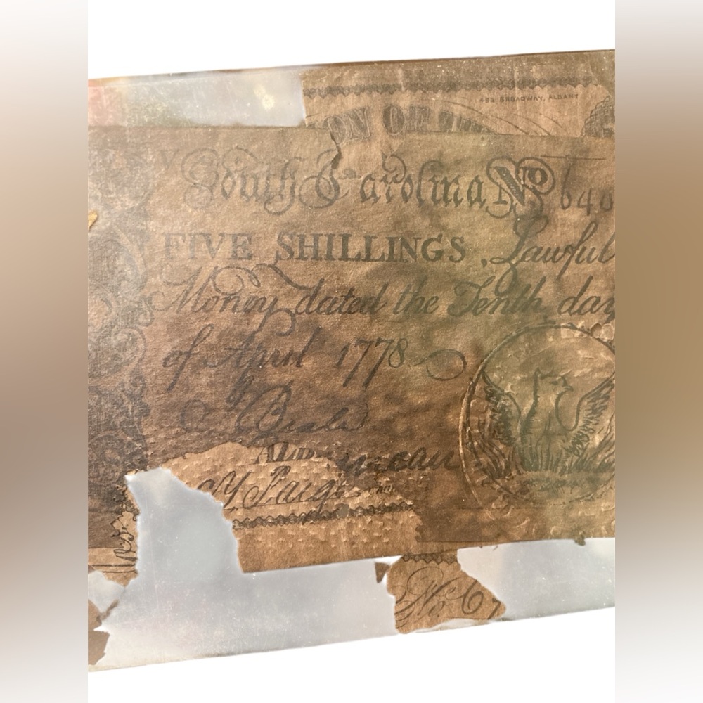 Five Shillings 1778 money